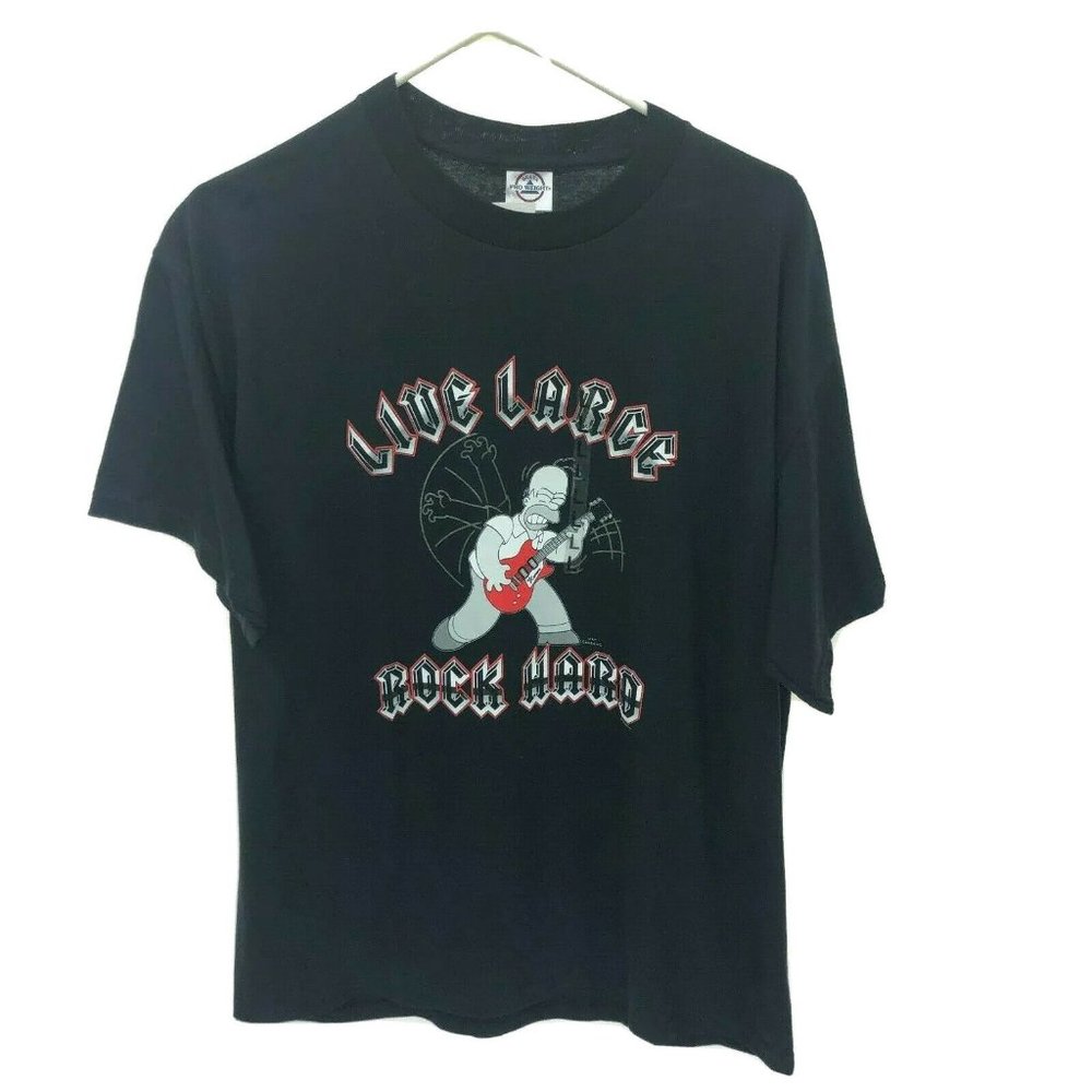 MATT GROENING Homer Rock Hard T-shirt L Large NEW